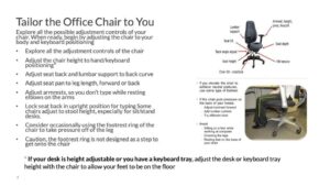 Tailoring the Office Chair