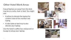 Working at Other Hotel Areas Ergonomically